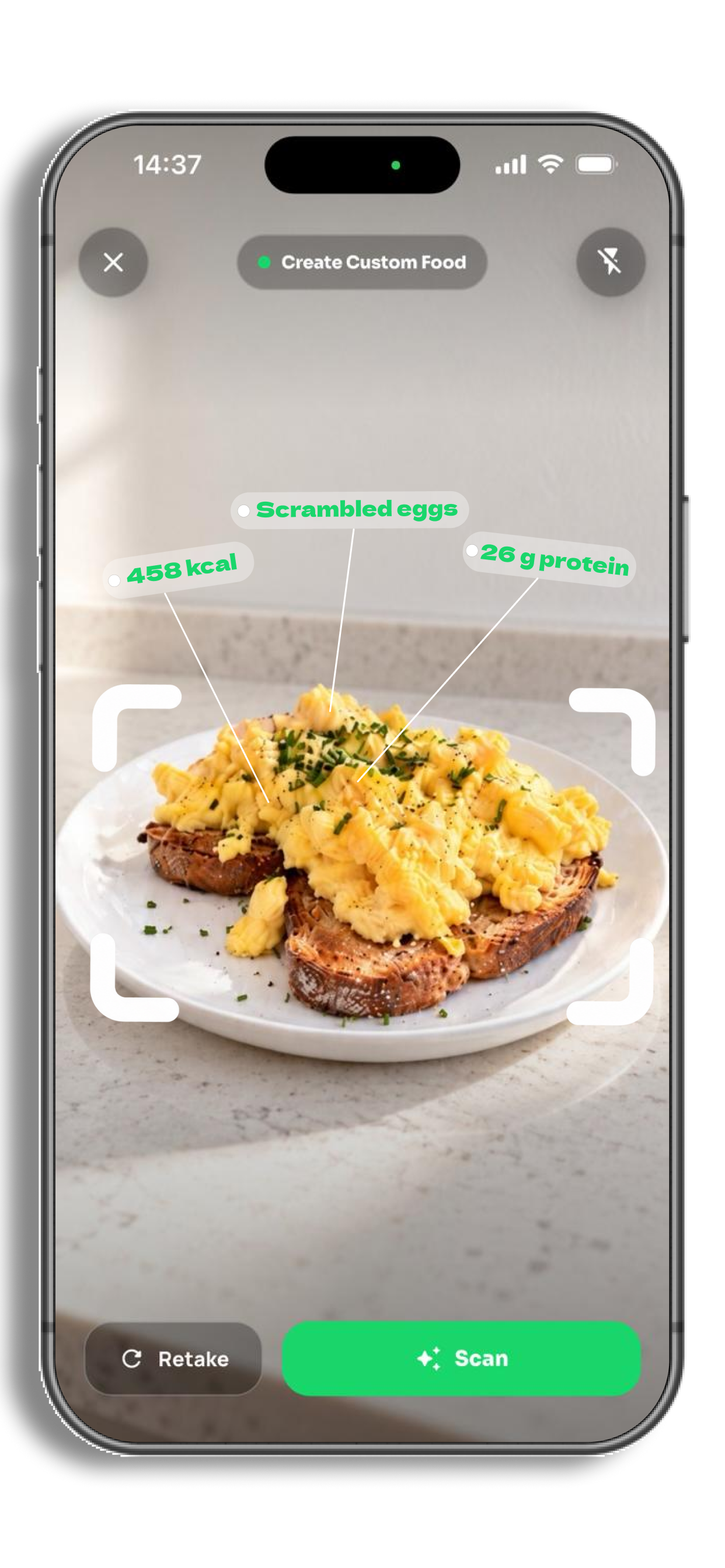 ThriveX AI food scanner